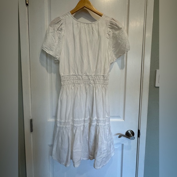 Anthropologie Somerset mini White Dress size medium- hem slightly longer - Picture 13 of 15